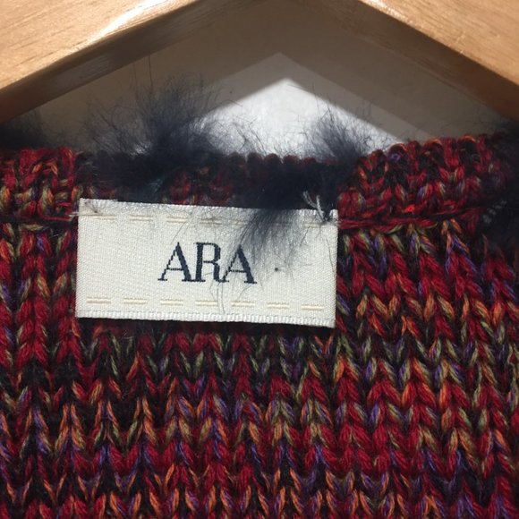 ARA MULTICOLOR CARDIGAN SWEATER SIZE 10 - Picture 4 of 5